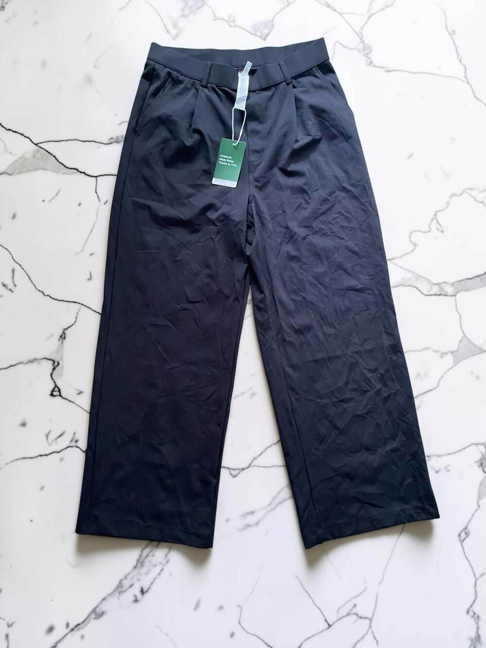 Halara Flex DayStretch High Waisted Pocket Straight Leg Work Pants in Black